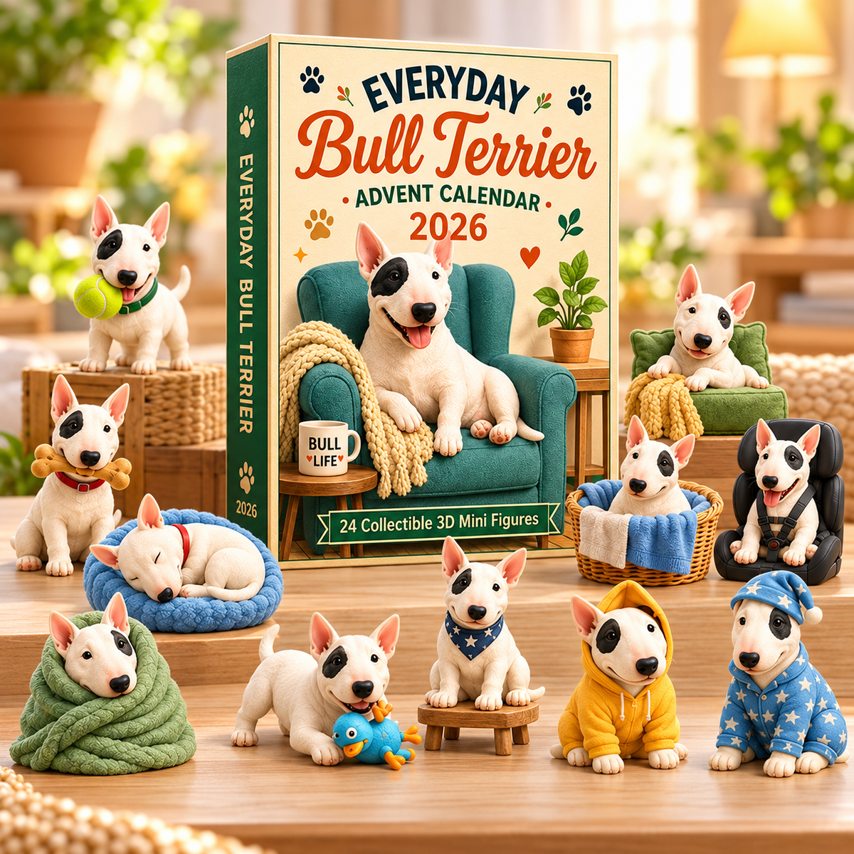 24-Day Dog Advent Calendar – Cute Puppy Ornaments Christmas Countdown Mystery Gift Box