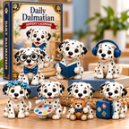 24-Day Dalmatian Dog Advent Calendar – Cute Spotted Puppy Figures Christmas Countdown Mystery Gift Box