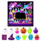 13-Piece Halloween Squishy Advent Calendar – Cute Ghost & Pumpkin Slow Rising Stress Relief Mystery Box