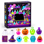 13-Piece Halloween Squishy Advent Calendar – Cute Ghost & Pumpkin Slow Rising Stress Relief Mystery Box