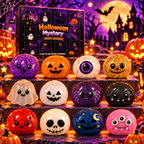 12-Piece Halloween Squishy Advent Calendar – Cute Ghost & Pumpkin Slow Rising Stress Relief Mystery Box