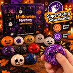 12-Piece Halloween Squishy Advent Calendar – Cute Ghost & Pumpkin Slow Rising Stress Relief Mystery Box