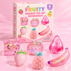 Fruit Squishy Mystery Box – 6-Piece Sensory Toy Set