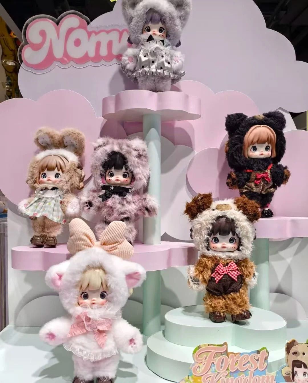 Nommi Forest Kingdom Series Blind Box - 5-Way Articulated Posable Plushie, Healing-Style Mystery Stuffed Toy