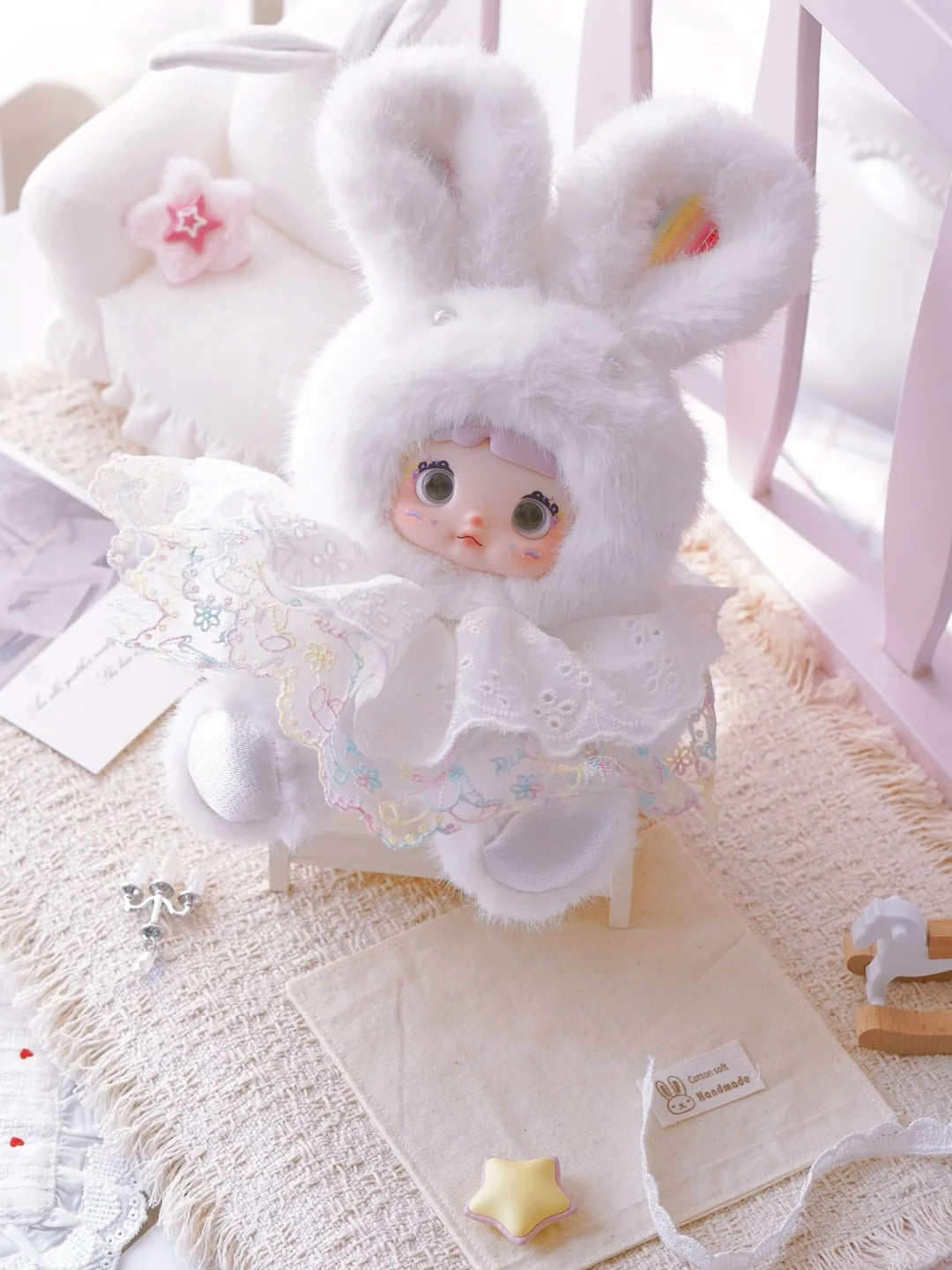 Nommi "Weather Forecast" 2-in-1 Plush Figure - Slim Edition 26cm Art Toy with Keychain Hook for Outdoor Photography