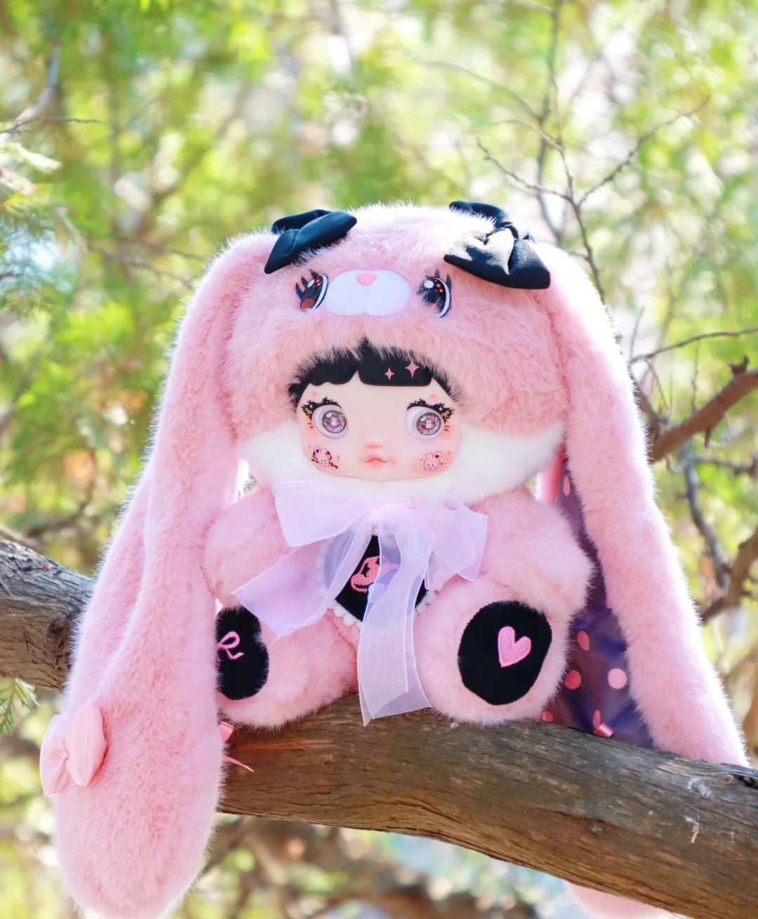 Nommi Mushroom Hat Series 400% Large Plush Blind Box - Collectible Forest Edition with 3 Interchangeable Eye Styles