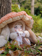 Nommi Bunny Mushroom Hat Series - Kawaii Spring Rabbit Plush Blind Box & Aesthetic Giant Mushroom Mystery Toy