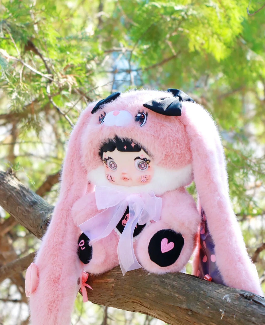 Nommi Mushroom Hat Series 400% Large Plush Blind Box - Collectible Forest Edition with 3 Interchangeable Eye Styles