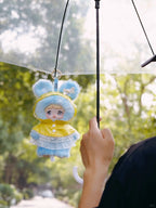 Nommi "Weather Forecast" 2-in-1 Plush Figure - Slim Edition 26cm Art Toy with Keychain Hook for Outdoor Photography