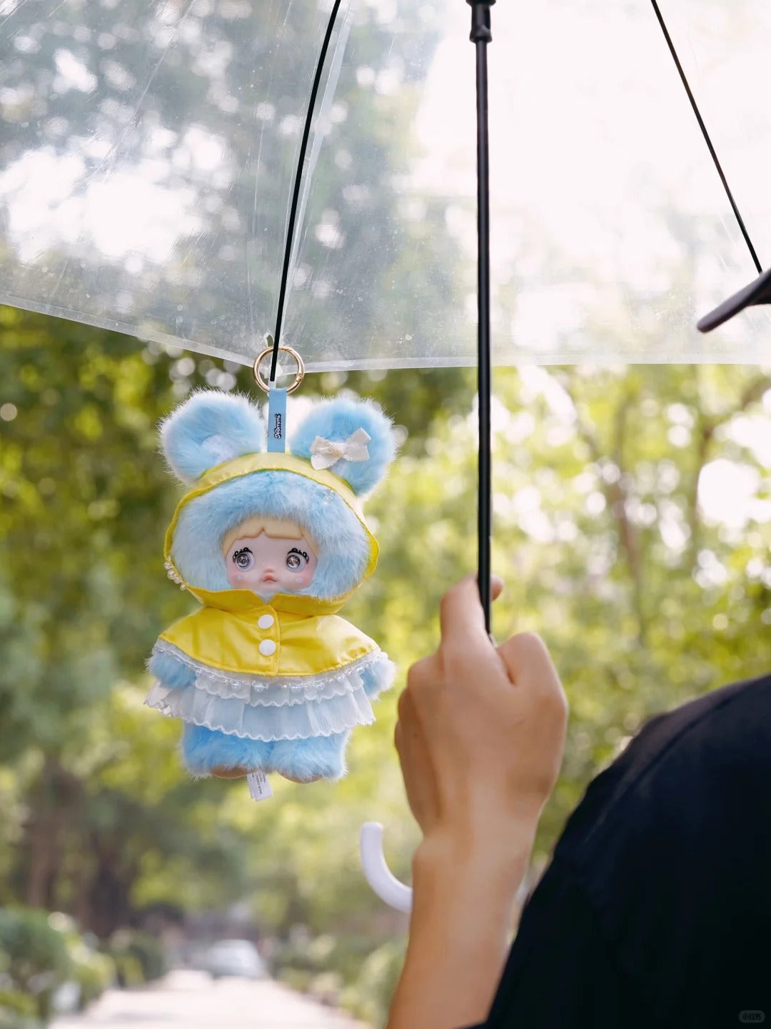Nommi "Weather Forecast" 2-in-1 Plush Figure - Slim Edition 26cm Art Toy with Keychain Hook for Outdoor Photography