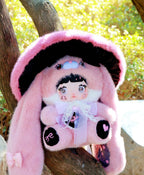 Nommi Mushroom Hat Series 400% Large Plush Blind Box - Collectible Forest Edition with 3 Interchangeable Eye Styles