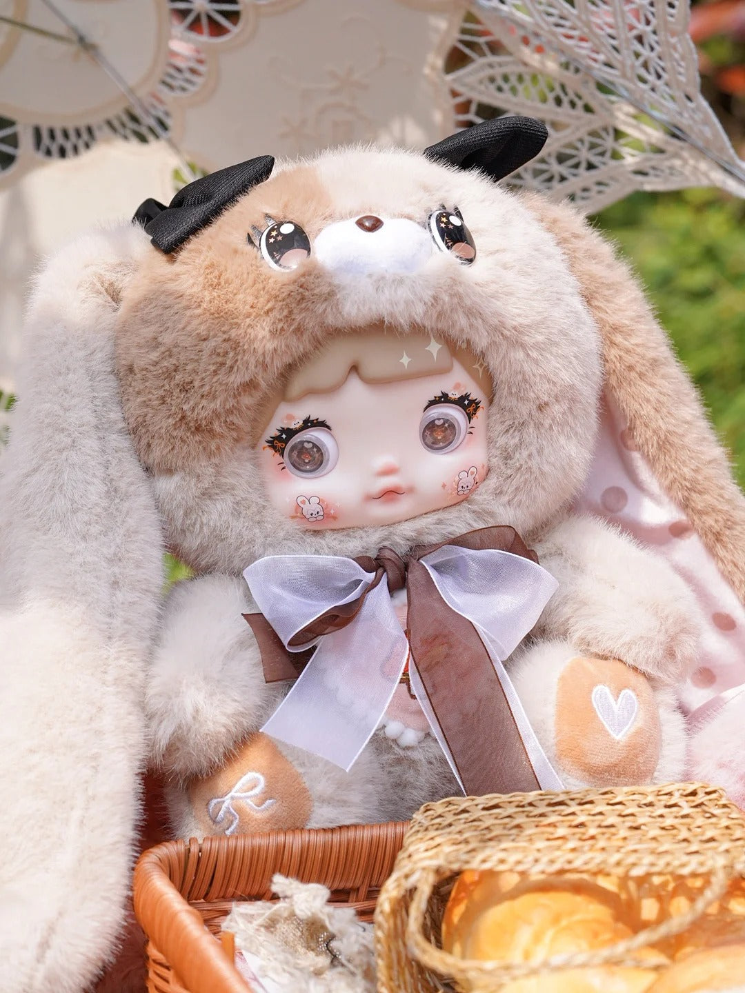 Nommi Bunny Mushroom Hat Series - Kawaii Spring Rabbit Plush Blind Box & Aesthetic Giant Mushroom Mystery Toy
