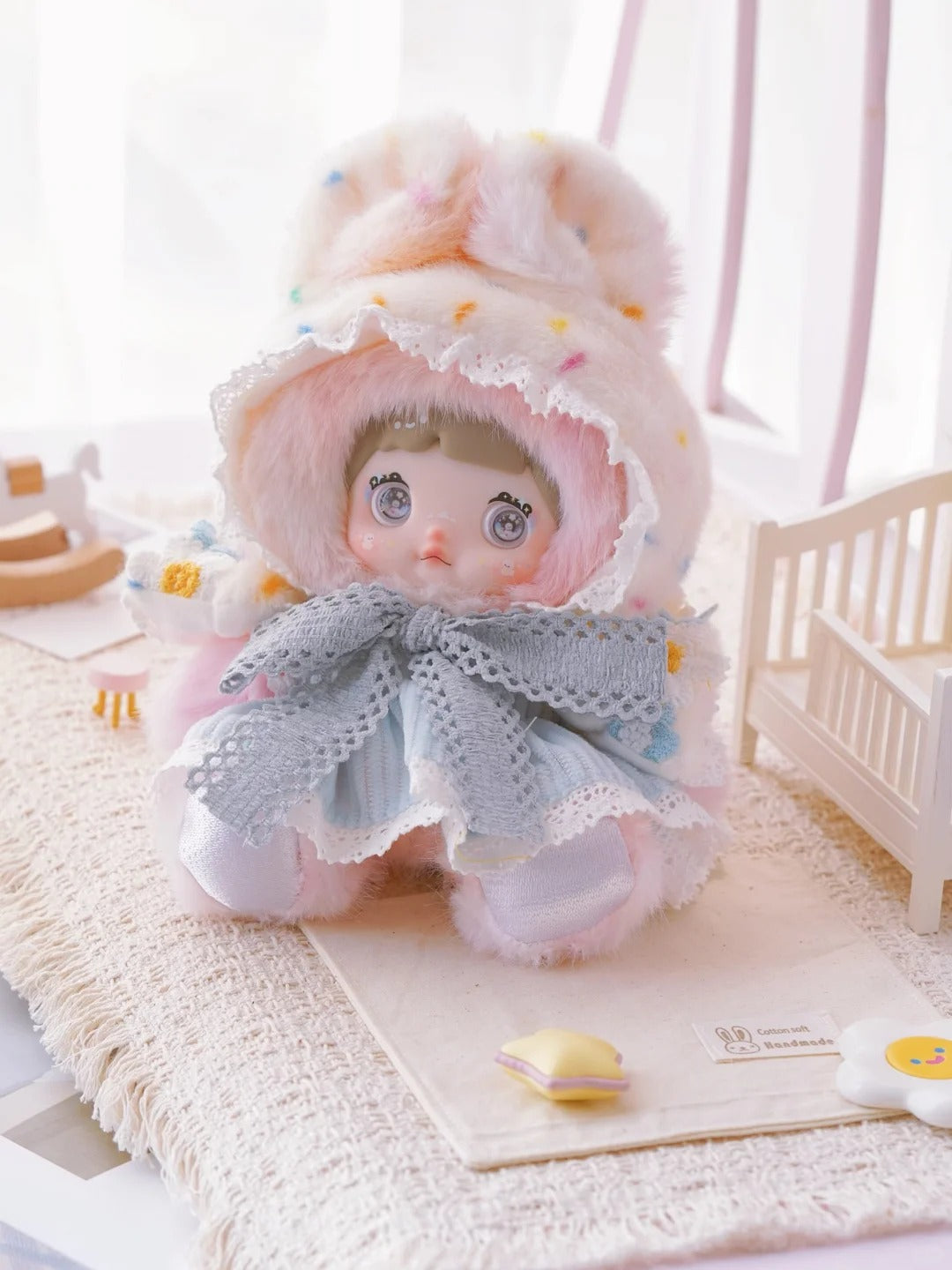 Nommi "Weather Forecast" 2-in-1 Plush Figure - Slim Edition 26cm Art Toy with Keychain Hook for Outdoor Photography