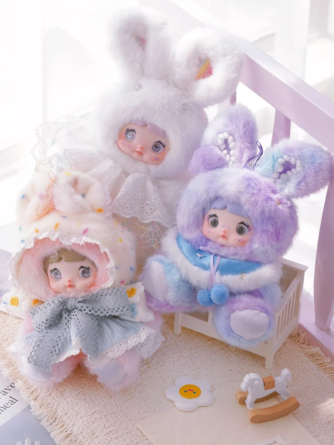 Nommi "Weather Forecast" 2-in-1 Plush Figure - Slim Edition 26cm Art Toy with Keychain Hook for Outdoor Photography
