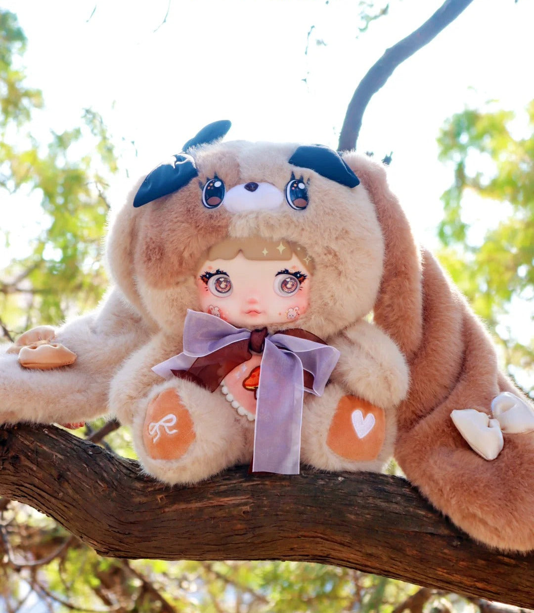 Nommi Mushroom Hat Series 400% Large Plush Blind Box - Collectible Forest Edition with 3 Interchangeable Eye Styles