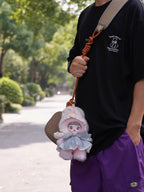 Nommi "Weather Forecast" 2-in-1 Plush Figure - Slim Edition 26cm Art Toy with Keychain Hook for Outdoor Photography