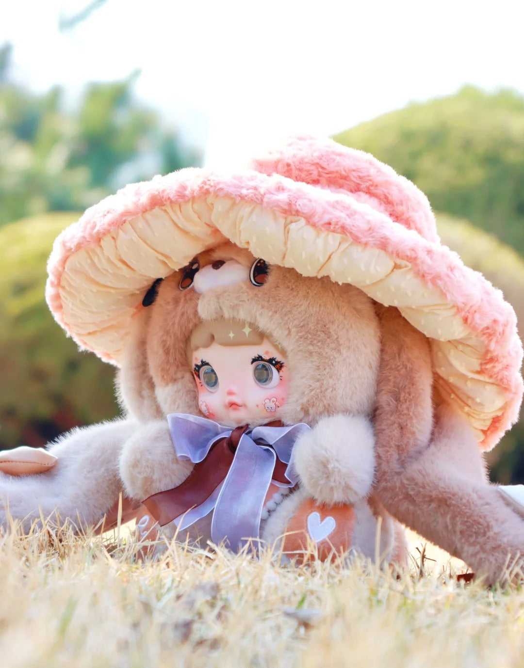 Nommi 400% Large Mushroom Hat Blind Box - Giant Magic Forest Series Mystery Plush with 3-Way Movable Eyes