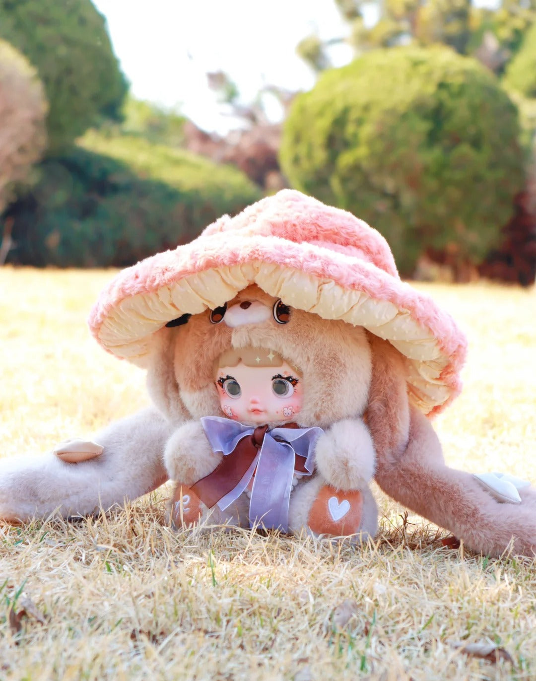 Nommi 400% Large Mushroom Hat Blind Box - Giant Magic Forest Series Mystery Plush with 3-Way Movable Eyes
