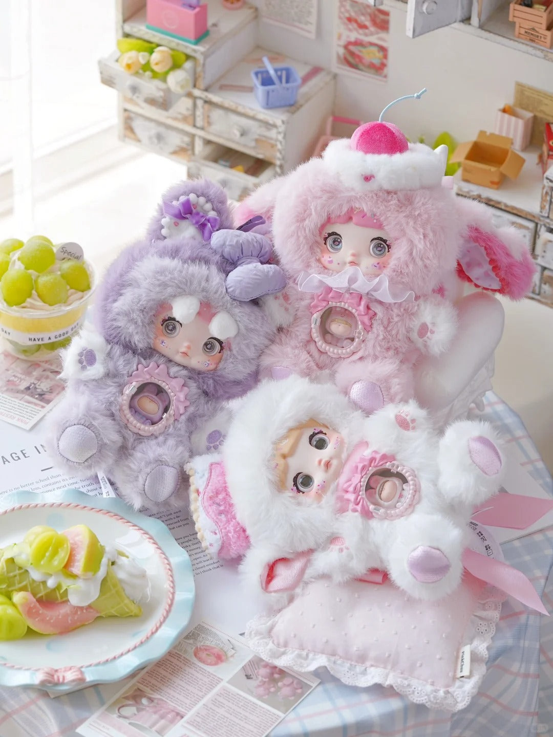 Nommi × Amaryllis "A Bite of Sweetness" Series Blind Box - Romantic Heart-Themed Mystery Plush & Collectible Toy