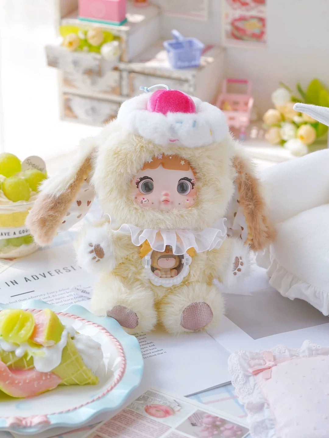Nommi × Amaryllis "A Bite of Sweetness" Series Blind Box - Romantic Heart-Themed Mystery Plush & Collectible Toy