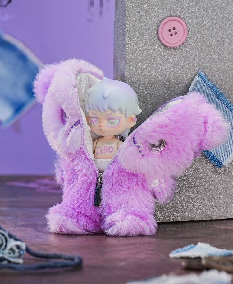 ZERO° Doll Paradise: Rhapsody Series Blind Box - 2-in-1 Vinyl Plush Hybrid Figure with Patched Bear Coat