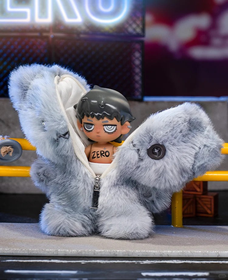ZERO° Doll Paradise: Rhapsody Series Blind Box - 2-in-1 Vinyl Plush Hybrid Figure with Patched Bear Coat