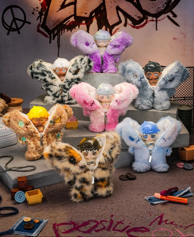 ZERO° Doll Paradise: Rhapsody Series Blind Box - 2-in-1 Vinyl Plush Hybrid Figure with Patched Bear Coat