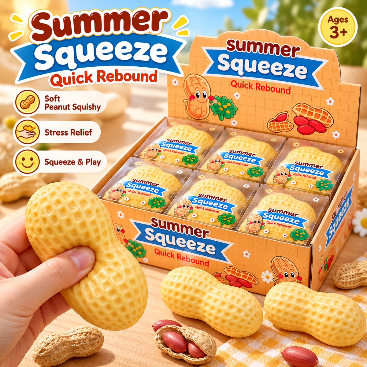 Cute Baby Chick Squishy Toy – Realistic Pudding & Peanut Slow Rising Stress Relief Sensory Toy