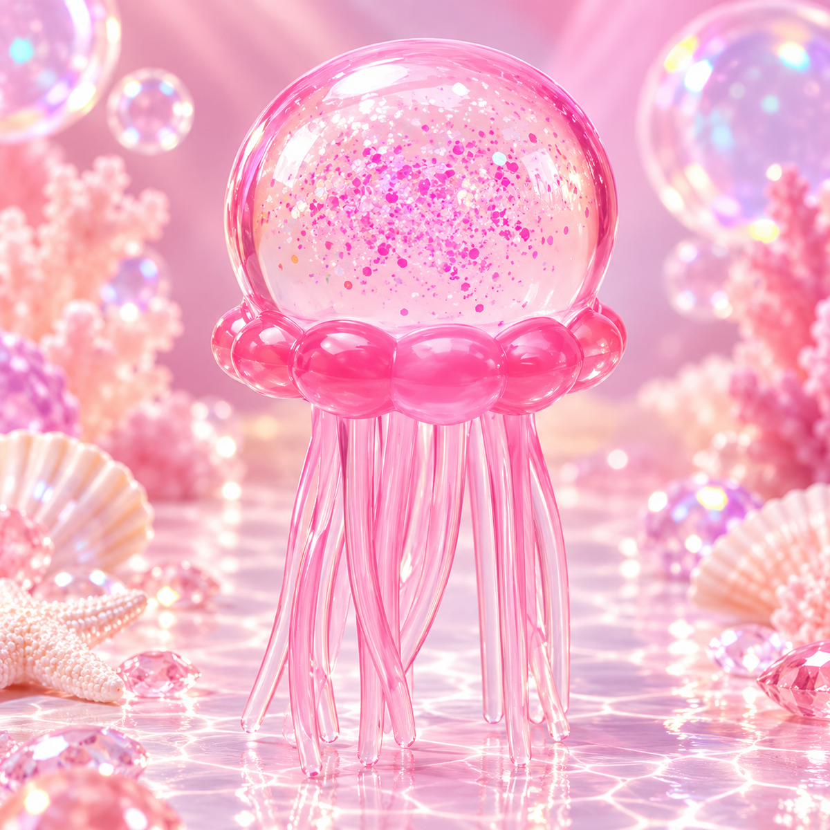 Cute Jellyfish TPR Squishy Toy – Soft Maltose-Style Slow Rising Stress Relief Fidget Toy