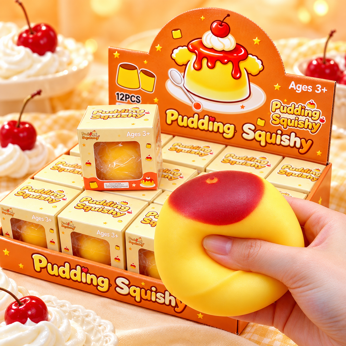 Cute Baby Chick Squishy Toy – Realistic Pudding & Peanut Slow Rising Stress Relief Sensory Toy