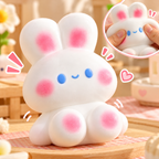 Shy Bunny Squishy – Food-Grade Silicone Sensory Toy