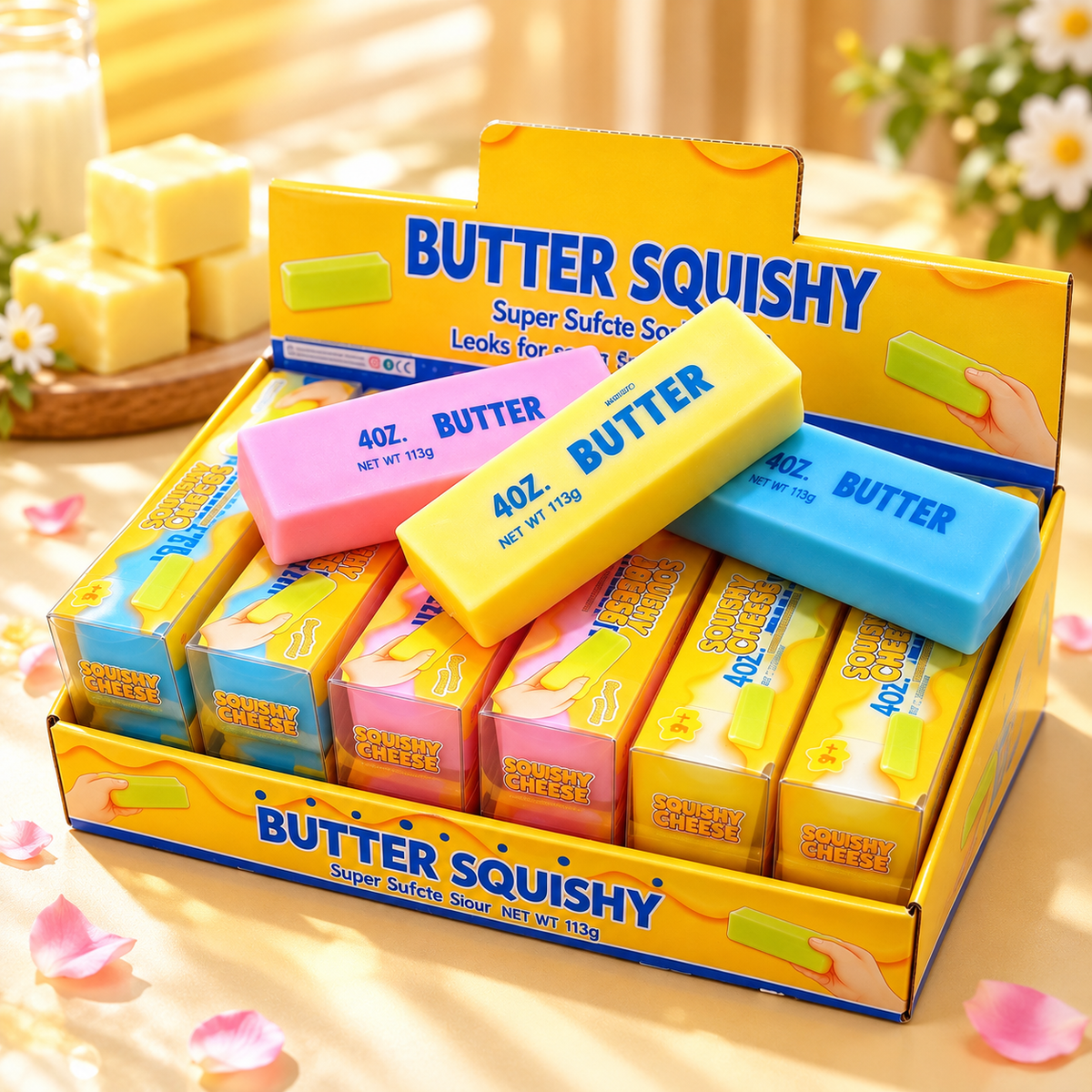 Cute Baby Chick Squishy Toy – Realistic Pudding & Peanut Slow Rising Stress Relief Sensory Toy