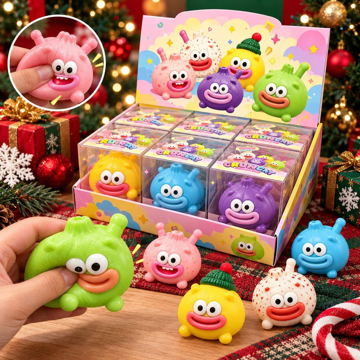 Crunchy Squishy Monster Blind Box – Soft Squeezable Sensory Fidget Toy with Fun Crunchy Sounds