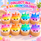 Jumbo Bao Bun Squishy Mystery Box – Cute Expressive Steamed Bun Stress Relief Fidget Toy