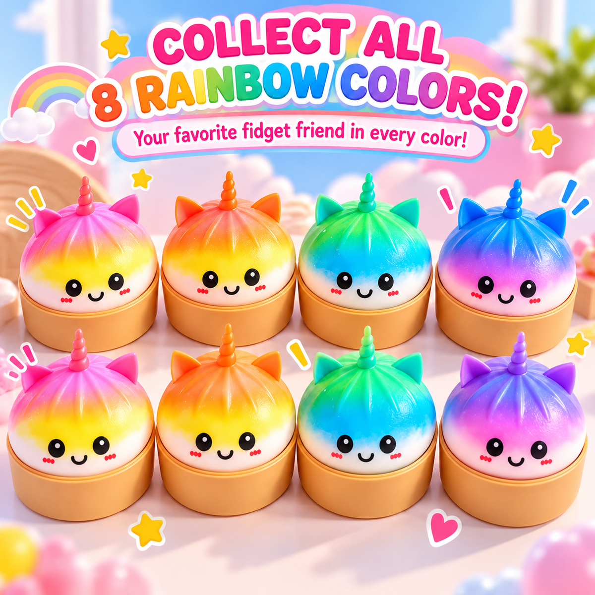 Jumbo Bao Bun Squishy Mystery Box – Cute Expressive Steamed Bun Stress Relief Fidget Toy