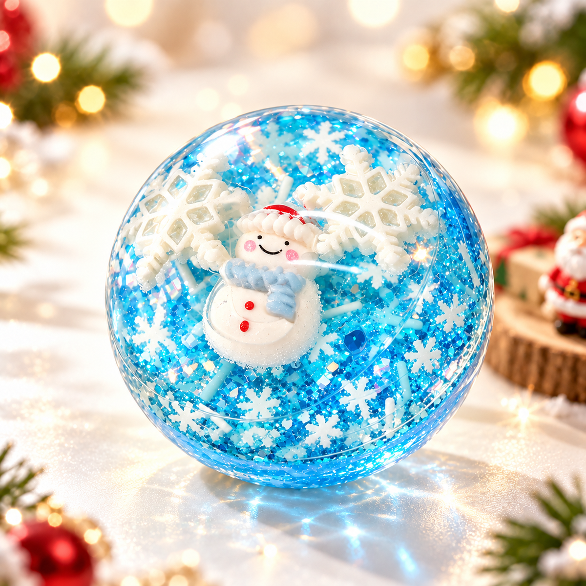 Christmas Squishy Ball – Soft Sensory Squeeze Toy for Adults and Festive Desk Breaks