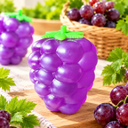 Realistic Grape Squishy – Translucent Slow-Rising Sensory Squeeze Toy with Soft Gel-Like Texture