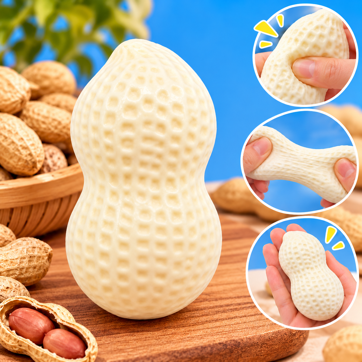 Peanut Squishy Mystery Box – Soft Slow-Rising Sensory Toy