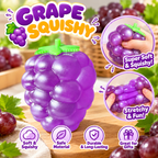 Realistic Grape Squishy – Translucent Slow-Rising Sensory Squeeze Toy with Soft Gel-Like Texture