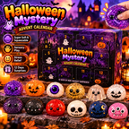 12-Piece Halloween Squishy Advent Calendar – Cute Ghost & Pumpkin Slow Rising Stress Relief Mystery Box