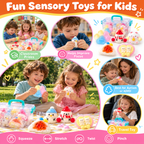 7 Pack Cute TPR Squishy Toys Gift Set with Storage Box & Stickers – Soft Sensory Fidget Toys for Kids