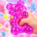 Cute Bear TPR Squishy Toy – Soft Maltose-Style Slow Rising Stress Relief Sensory Fidget Toy