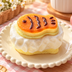 Taiyaki Fish-Shaped Pastry Squishy – Realistic Sensory Squeeze Toy with Soft Dough-Like Texture