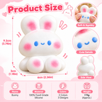 Shy Bunny Squishy – Food-Grade Silicone Sensory Toy